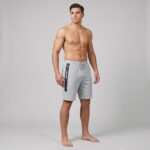 Peak Men Shorts Cotton Knitted With Thermo Zip Up Pocket - Image 