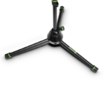 Gravity Microphone Stand with Folding Tripod Base and 2-Point Adjustment Telescoping Boom - Image 