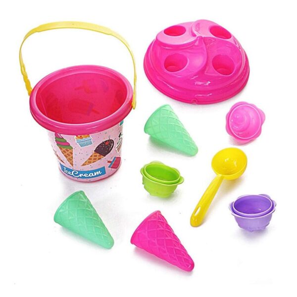 Ice Cream Sand Toy Set – Bucket & Mold Play Kit