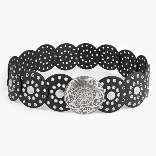 Studded Belt With Plate
