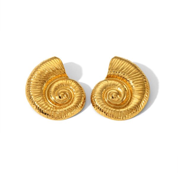 Golden Nautilus: Earrings