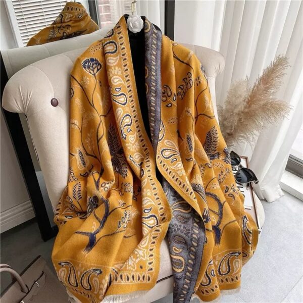 Cashmere Scarf: Mustard Muse