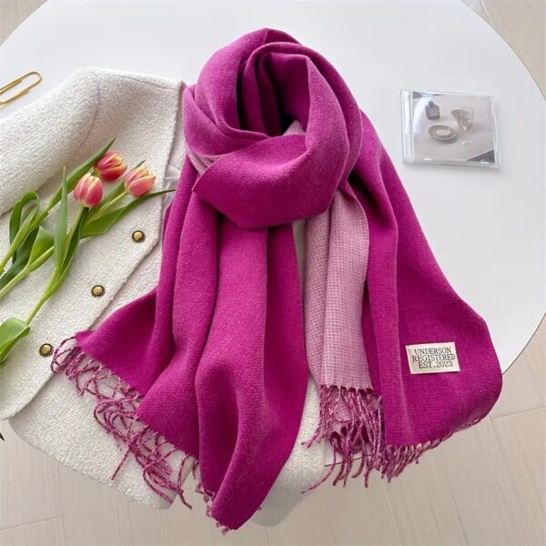 Double Sided Scarf: Shades of Pink