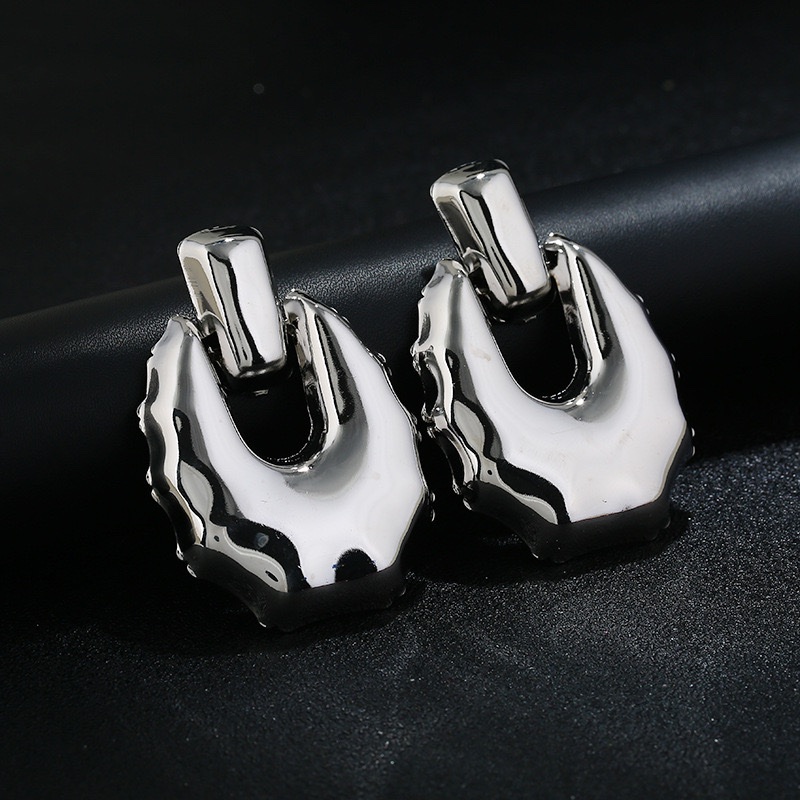 img_6011 Chunky Metal Earrings: Tina Silver