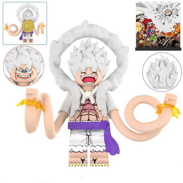 One Piece Luffy Gear 5 Building Block mini figure