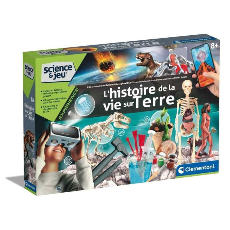 jeu-de-sciences-et-d-experience-clementoni-l-histoire-de-la-vie-sur-terre-realite-virtuelle Clementoni Science & Play - History of Life on Earth (Virtual Reality) French