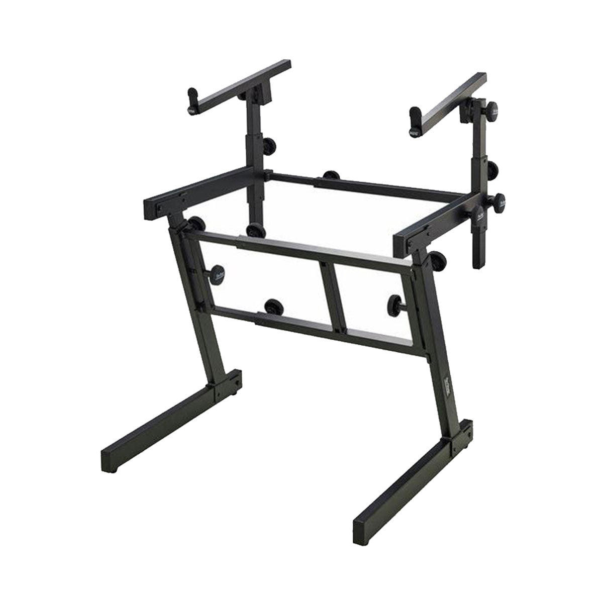 ks7365ej-1 On-Stage KS7365EJ Folding-Z Keyboard Stand With Second Tier