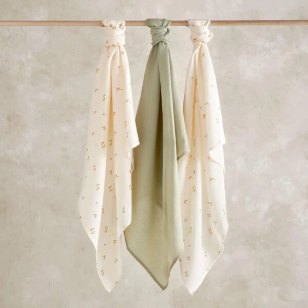 Large Muslin Squares (Pack of 3) - Orchard