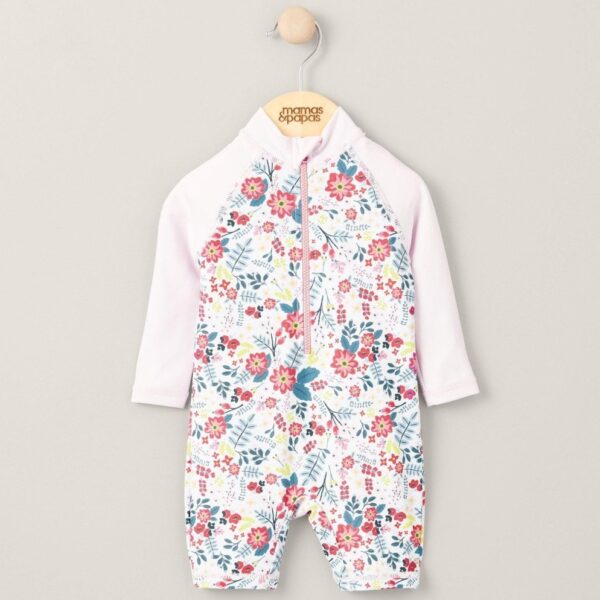 Long Sleeve Rashsuit Swimwear - Floral