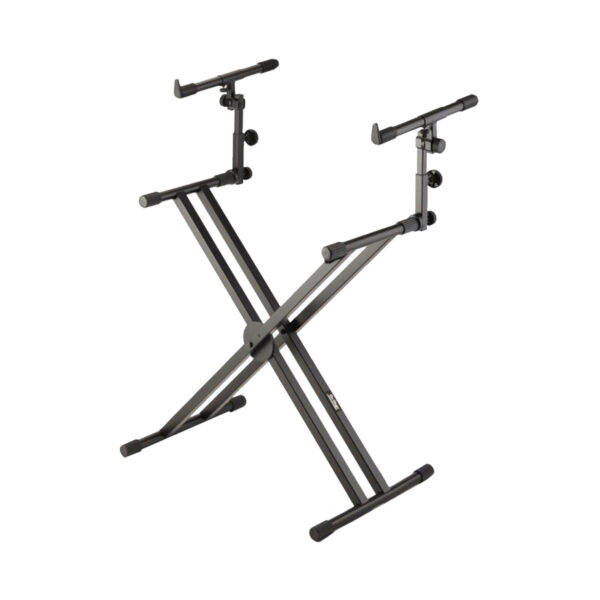 On-Stage KS7292 Double-X Ergo-Lok Keyboard Stand with Second Tier