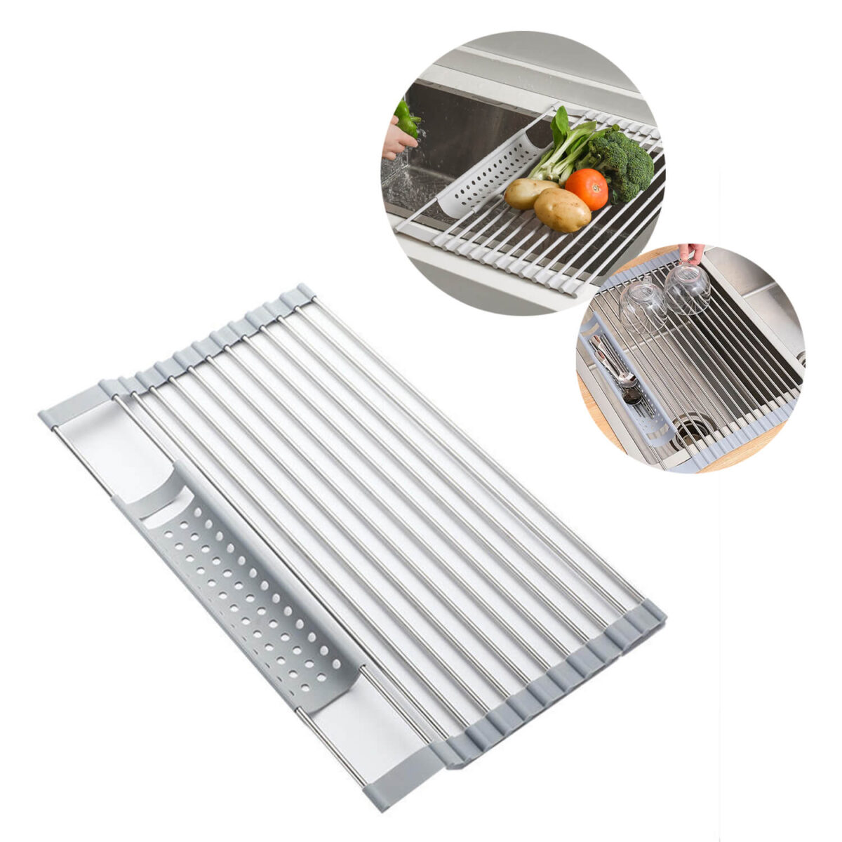 over-the-sink-foldable-dish-drying-rack-2.jpg Over-The-Sink Foldable Dish Drying Rack - Image 1