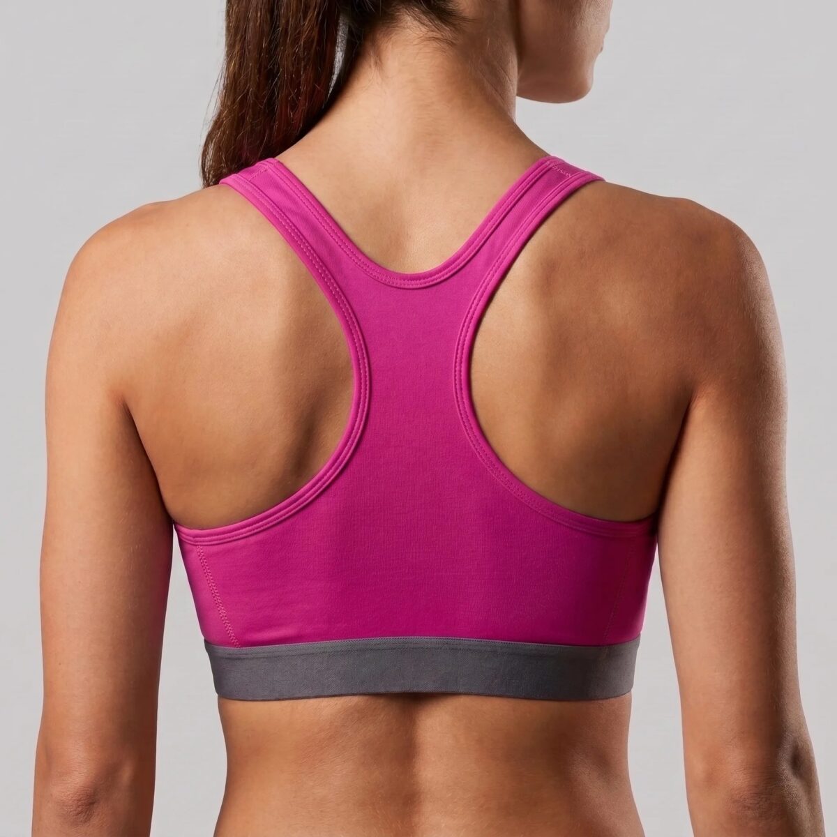 Peak Women Breathable Quick Dry Racer Back Sports Bra With Reflective Logo - Image 