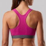 Peak Women Breathable Quick Dry Racer Back Sports Bra With Reflective Logo - Image 