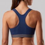 Peak Women Breathable Quick Dry Racer Back Sports Bra With Reflective Logo - Image 