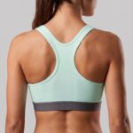 Peak Women Breathable Quick Dry Racer Back Sports Bra With Reflective Logo - Image 