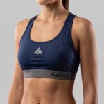 Peak Women Breathable Quick Dry Racer Back Sports Bra With Reflective Logo - Image 