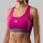 Peak Women Breathable Quick Dry Racer Back Sports Bra With Reflective Logo - Image 