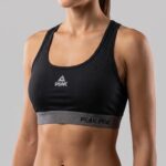 Peak Women Breathable Quick Dry Racer Back Sports Bra With Reflective Logo - Image 