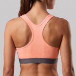 Peak Women Breathable Quick Dry Racer Back Sports Bra With Reflective Logo - Image 