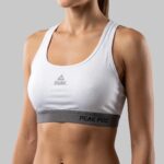 Peak Women Breathable Quick Dry Racer Back Sports Bra With Reflective Logo - Image 