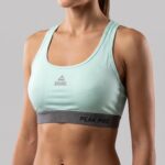 Peak Women Breathable Quick Dry Racer Back Sports Bra With Reflective Logo - Image 