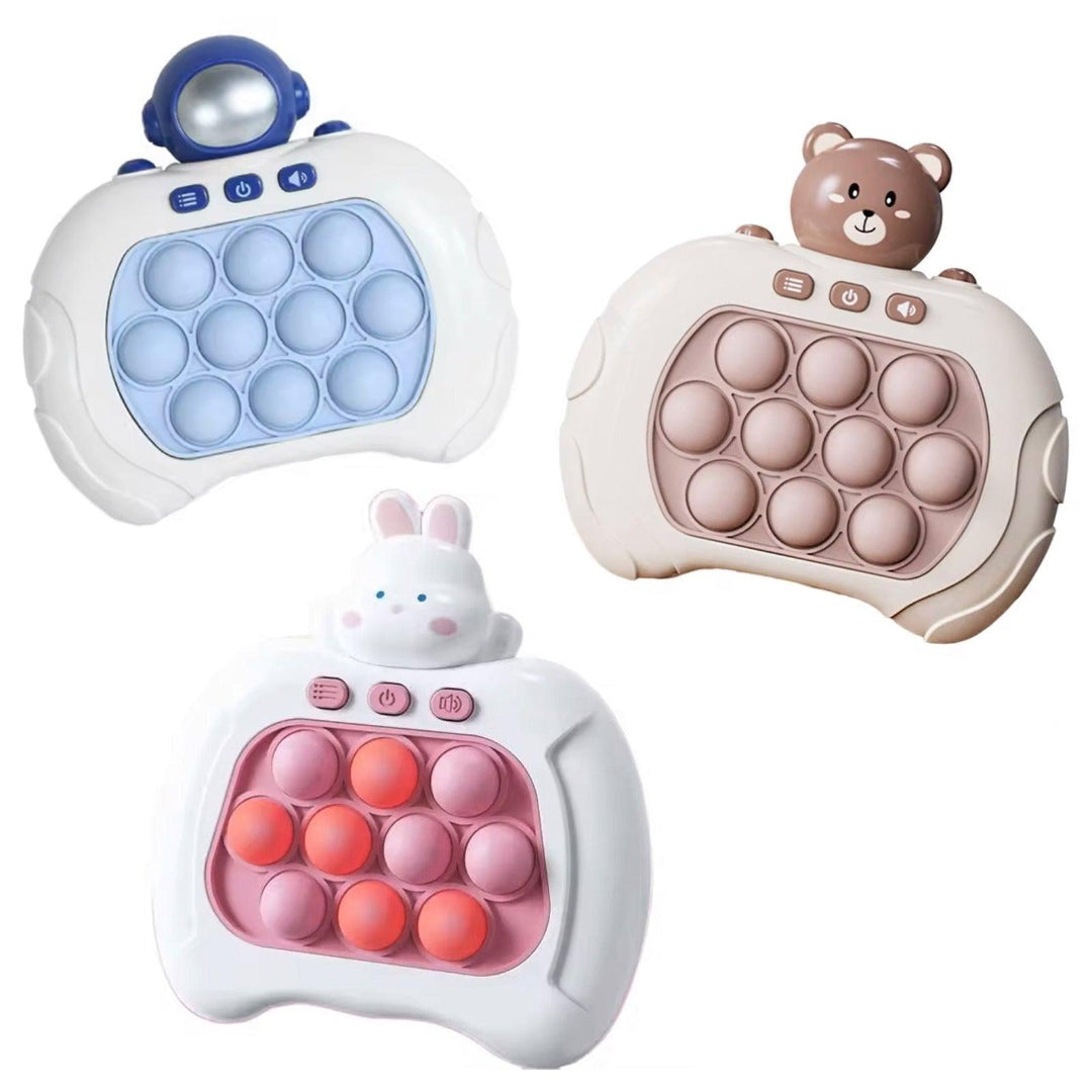 pop-it-electronic-game-console-lights-rabbit-astronaut-bear.jpg Pop It Electronic Game Console with Lights – Rabbit, Astro & Bear - Image 1