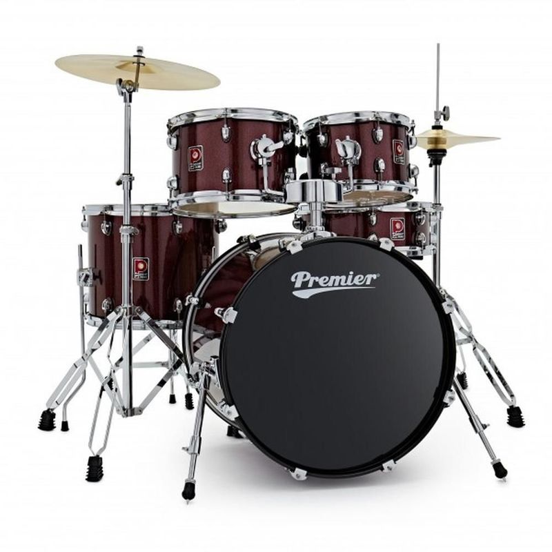 premier-revolution-20-5pc-drum-kit-red-sparkle__preview Premier Revolution 20" 5pc Drum Kit, Red Sparkle
