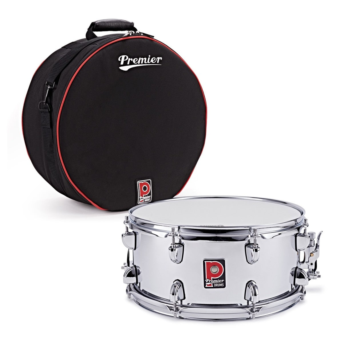 preview_14 Premier Artist 14" x 6.5" Steel Snare Drum, Chrome