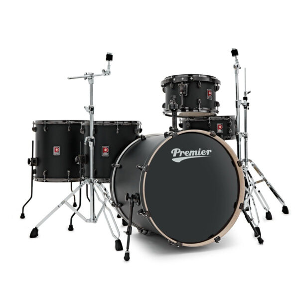 Premier Artist 22" 5pc Heavy Rock Shell Pack, Matte Black