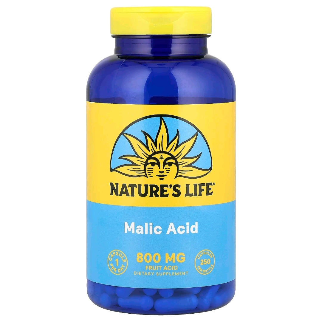 rn-image_picker_lib_temp_32f11e66-0142-457c-90bb-80255897b213 Nature's Life, Malic Acid, 800 mg, 250 Capsules