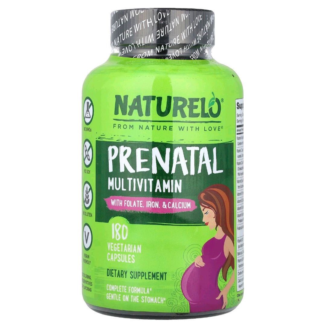 rn-image_picker_lib_temp_55dcb5bf-1b1a-4f0a-9ffe-c386df01573d Naturelo, Prenatal Multivitamin with Folate, Iron and Calcium, 180 Capsules