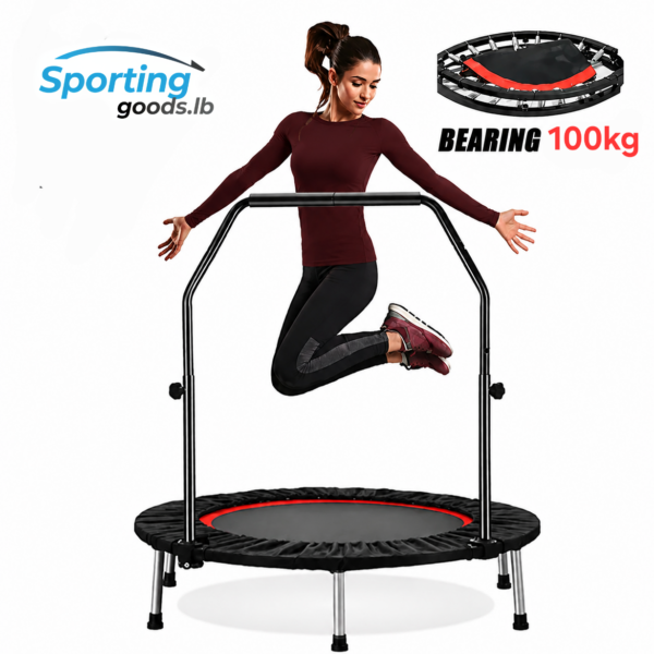 Circular trampoline with handles