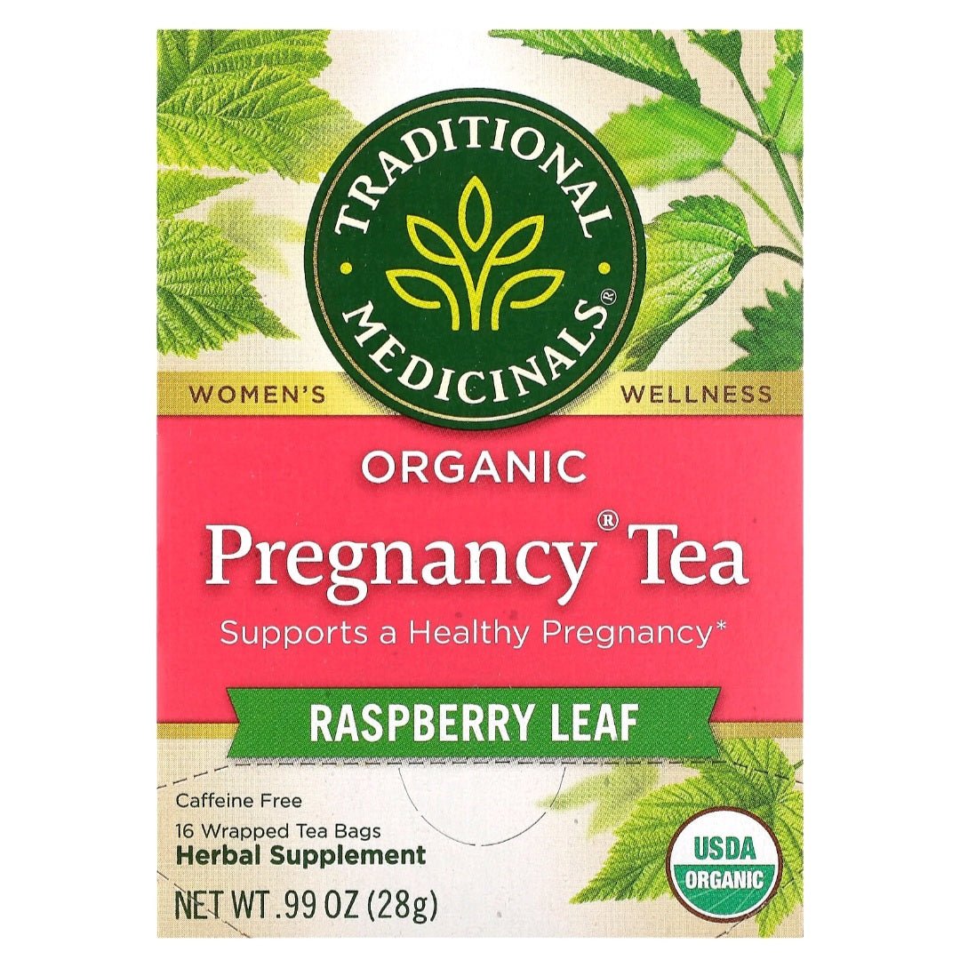 rn-image_picker_lib_temp_a65e109e-85a7-48bb-950c-9af469d0b50d Traditional Medicinals, Organic Pregnancy Tea, Raspberry Leaf, Caffein Free, 16 Wrapped Tea Bags