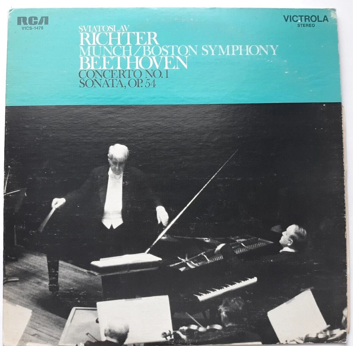 s-l1600 Beethoven Piano Concerto No. 1 & Sonata No. 22 Richter & Munch 12" Vinyl