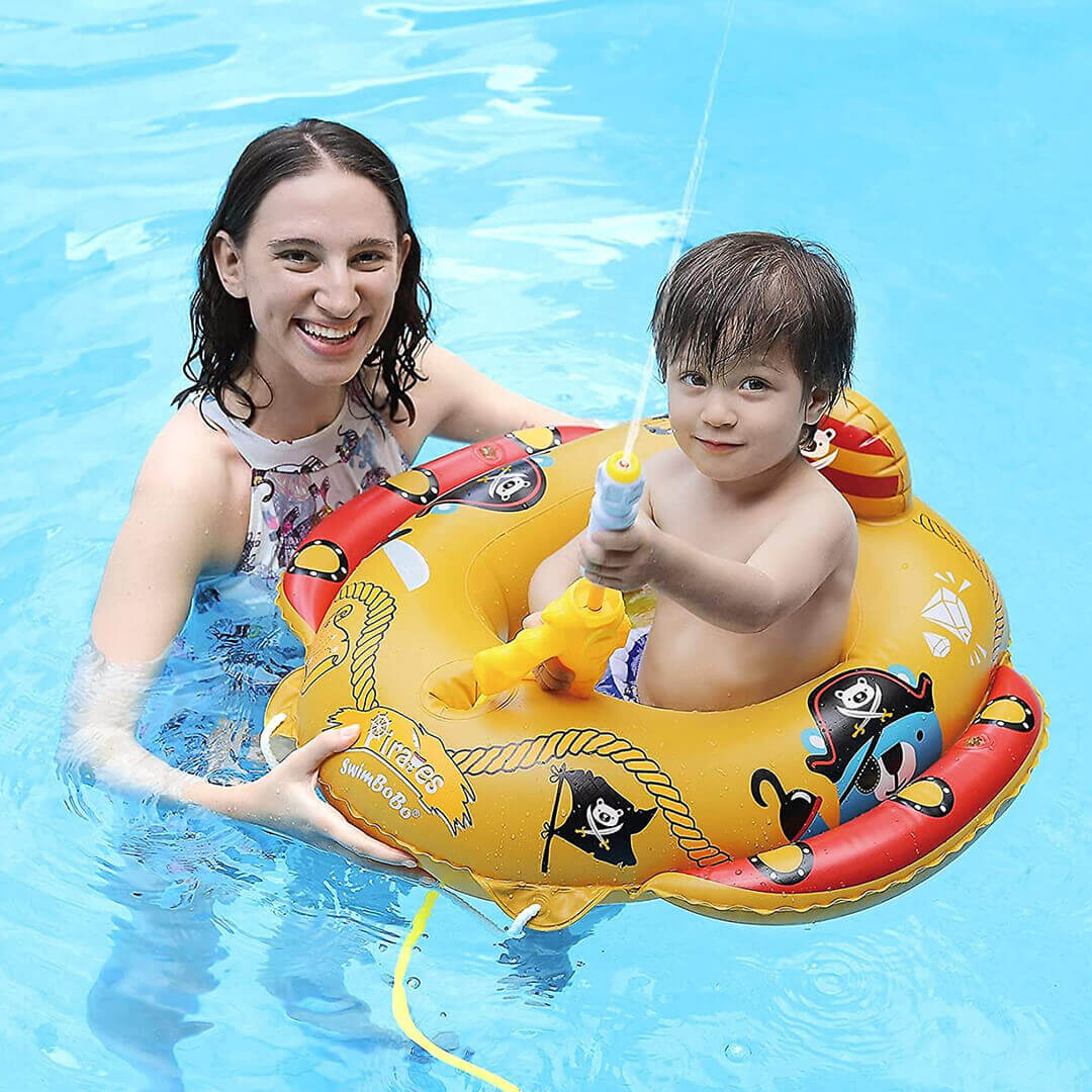 swimbobo-pirates-inflatable-float-water-sprayer-2.jpg Swimbobo Pirates Inflatable Float with Water Sprayer (1-4 Years) - Image 1