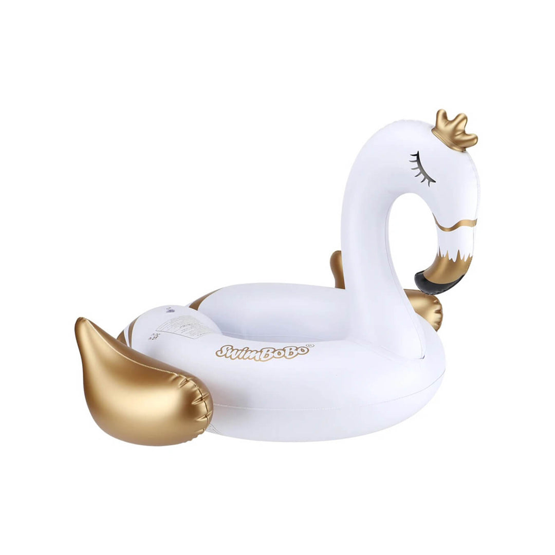 swimbobo-swan-kids-inflatable-float-1.jpg SwimBoBo White Swan Inflatable Float – Ages 3+ - Image 1