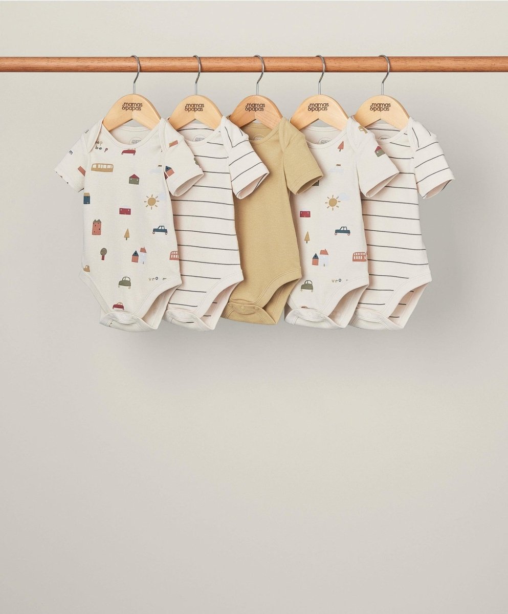 transport-shortsleeved-bodysuits-set-of-5-bodysuit-mamas-papas-mamas-papas-lb-3878279 Transport Shortsleeved Bodysuits (Set of 5)
