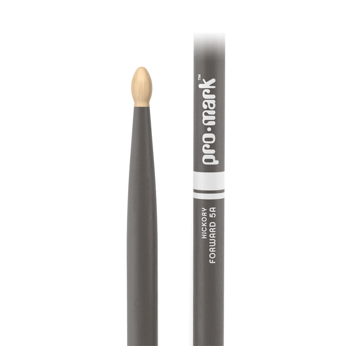 tx5aw-gray-1 Promark TX5AW-GRAY 5A Forward Painted Hickory Drum Stick