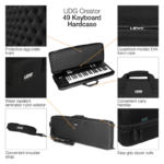 UDG Creator 49 Keyboard Hardcase, Black - Image 
