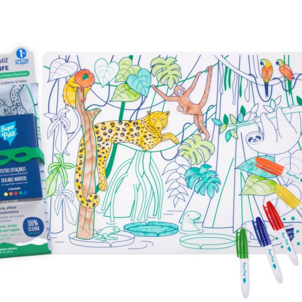 Coloring Mat (5 Erasable Markers - Amazonia)